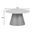 Βοηθητικό Τραπέζι Soleire Inart Λευκό Μαρμάρου Sintered Stone Φ70x40εκ