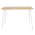 Τραπέζι Cuba Pakoworld mdf Sonoma-Λευκό 120x80x75εκ