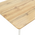 Τραπέζι Cuba Pakoworld mdf Sonoma-Λευκό 120x80x75εκ