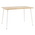 Τραπέζι Cuba Pakoworld mdf Sonoma-Λευκό 120x80x75εκ