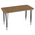 Τραπέζι Polkan Pakoworld oak Μελαμίνης-Μαύρο Μέταλλο 120x60x73εκ