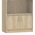 Βιβλιοθήκη Burcy Pakoworld oak 80x40x177εκ