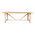 Τραπέζι Luxous Pakoworld Teak Ξύλο σε Φυσική Απόχρωση 220x100x78εκ