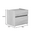 Κομοδίνο Comcie Pakoworld σε Φυσικό με Γκρι Απόχρωση 50x42x45.5εκ