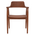 Πολυθρόνα Jambene Pakoworld Teak Ξύλο σε Καρυδί Απόχρωση 57x54x79εκ