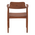 Πολυθρόνα Jambene Pakoworld Teak Ξύλο σε Καρυδί Απόχρωση 57x54x79εκ