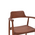 Πολυθρόνα Jambene Pakoworld Teak Ξύλο σε Καρυδί Απόχρωση 57x54x79εκ