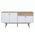 Μπουφές Satava Pakoworld pp σε Λευκή-Καρυδί Απόχρωση 180x45x87.6εκ