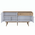 Μπουφές Satava Pakoworld pp σε Λευκή-Καρυδί Απόχρωση 180x45x87.6εκ