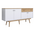 Μπουφές Satava Pakoworld pp σε Λευκή-Καρυδί Απόχρωση 180x45x87.6εκ