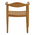 Πολυθρόνα Ganny Pakoworld Teak Ξύλο σε Φυσική Απόχρωση 59x56x71εκ