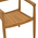Πολυθρόνα Ganny Pakoworld Teak Ξύλο σε Φυσική Απόχρωση 59x56x71εκ