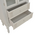 Βιτρίνα Pazlen Inart mdf σε Λευκή Αντικέ Απόχρωση 74.5x39x190εκ