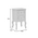 Συρταριέρα Pazlen Inart mdf σε Λευκή Αντικέ Απόχρωση 40x45x65εκ