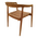 Πολυθρόνα Noody Pakoworld Teak Ξύλο σε Φυσική Απόχρωση 62x55x75εκ