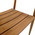 Πολυθρόνα Noody Pakoworld Teak Ξύλο σε Φυσική Απόχρωση 62x55x75εκ
