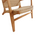 Πολυθρόνα Crosy Pakoworld Teak Ξύλο σε Φυσική Απόχρωση 71x81x75εκ