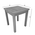Τραπέζι Noly Pakoworld Teak Ξύλο σε Φυσική Απόχρωση 40x40x45εκ