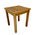 Τραπέζι Noly Pakoworld Teak Ξύλο σε Φυσική Απόχρωση 40x40x45εκ