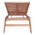 Ξαπλώστρα Melop Pakoworld Teak Ξύλο σε Φυσική Απόχρωση 200x70x35εκ
