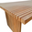 Τραπέζι Zibra Pakoworld Teak Ξύλο σε Φυσική Απόχρωση 220x100x75εκ