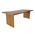 Τραπέζι Zibra Pakoworld Teak Ξύλο σε Φυσική Απόχρωση 220x100x75εκ