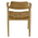 Πολυθρόνα Denverone Pakoworld Φυσικό Teak Ξύλο-Banana Σχοινί 57x54x79εκ