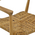 Πολυθρόνα Denverone Pakoworld Φυσικό Teak Ξύλο-Banana Σχοινί 57x54x79εκ