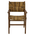 Πολυθρόνα Refane Pakoworld Φυσικό Teak Ξύλο-Banana Σχοινί 55x60x85εκ
