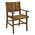 Πολυθρόνα Refane Pakoworld Φυσικό Teak Ξύλο-Banana Σχοινί 55x60x85εκ