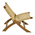 Καρέκλα Jerenze Pakoworld Φυσικό Teak Ξύλο-Rattan 65x78x68εκ