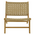 Καρέκλα Foldere Pakoworld Φυσικό Teak Ξύλο-Σχοινί 65x78x68εκ