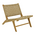 Καρέκλα Foldere Pakoworld Φυσικό Teak Ξύλο-Σχοινί 65x78x68εκ