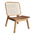Καρέκλα Viborg Pakoworld Φυσικό Teak Ξύλο-Φυσικό Rattan 60x75x87εκ