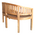 Παγκάκι Διθέσιο Coren Pakoworld Φυσικό Teak Ξύλο 130x61x87εκ