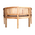 Παγκάκι Διθέσιο Coren Pakoworld Φυσικό Teak Ξύλο 130x61x87εκ