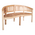 Παγκάκι Τριθέσιο Coren Pakoworld Φυσικό Teak Ξύλο 150x61x87εκ