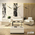 Καναπές Shea Pakoworld 3θέσιος pu Ivory-Inox 198x80x87εκ