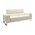 Καναπές Shea Pakoworld 3θέσιος pu Ivory-Inox 198x80x87εκ