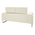 Καναπές Shea Pakoworld 2θέσιος pu Ivory-Inox 158x80x87εκ
