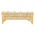 Καναπές Roziana Pakoworld Φυσικό Teak Ξύλο 210x100x80εκ