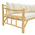 Καναπές Roziana Pakoworld Φυσικό Teak Ξύλο 210x100x80εκ