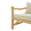 Καναπές Roziana Pakoworld Φυσικό Teak Ξύλο 210x100x80εκ