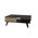 Τραπέζι Σαλονιού Flipter Pakoworld Μελαμίνης oak-Μαύρο 83x54x34εκ