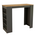 Τραπέζι Μπαρ Birma Pakoworld σε oak-Ανθρακί Απόχρωση 120x51.5x102εκ