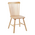 Καρέκλα Melia Pakoworld Rubberwood σε Φυσική Απόχρωση 45x51x87εκ