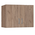 Ντουλάπα Δίφυλλη και Πατάρι Zelia Pakoworld Φυσικό 79x42x240εκ.