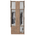 Ντουλάπα Τρίφυλλη και Πατάρι Zelia Pakoworld Φυσικό 90x42x240εκ.