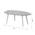 Τραπέζι Σαλονιού Hamilton Pakoworld Χρώμα Γκρι Cement-Φυσικό 98x60x38εκ