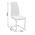 Καρέκλα Darrell Pakoworld pu Μαύρο-Βάση Χρωμίου 42x49x106εκ